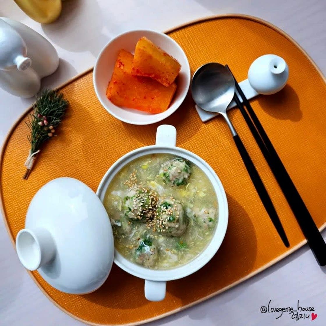 애탕 쑥국, 쑥 완자탕