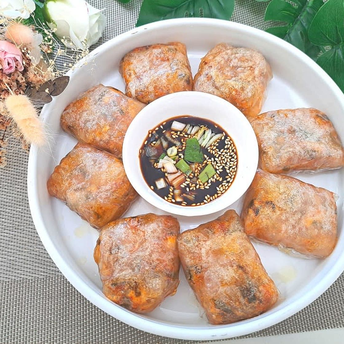 라이스페이퍼 김치 만두