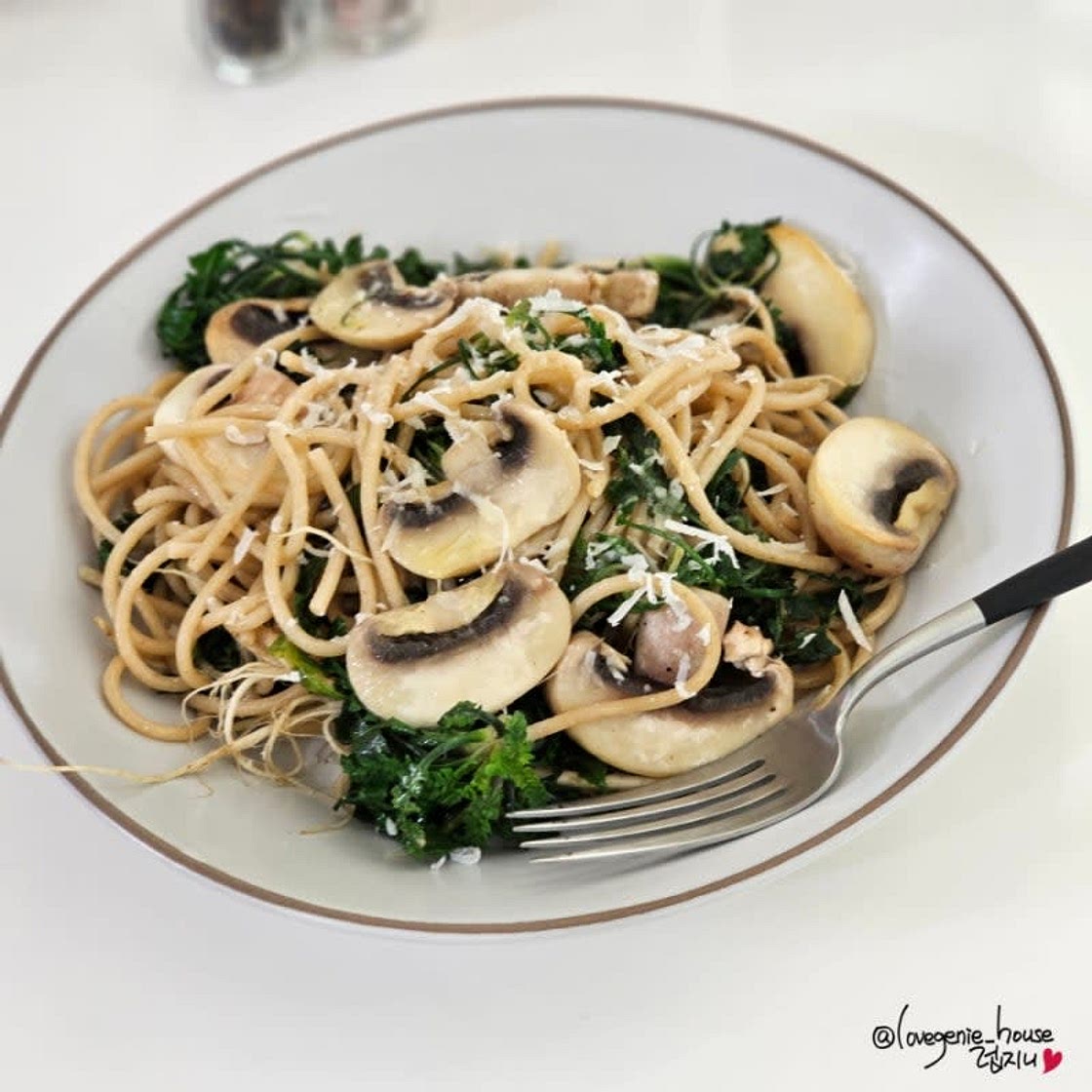 들기름 냉이 파스타