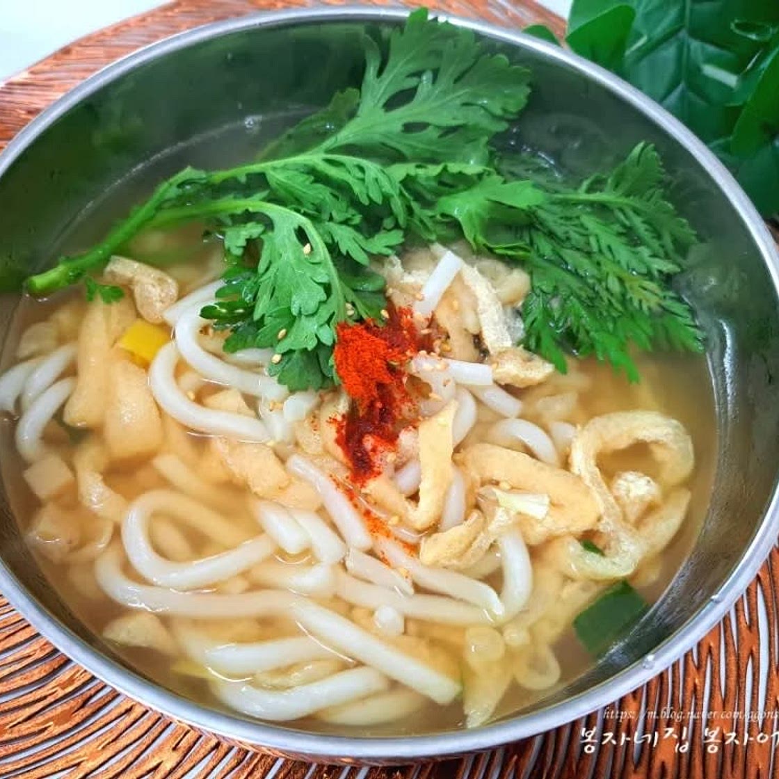 분식집 유부우동