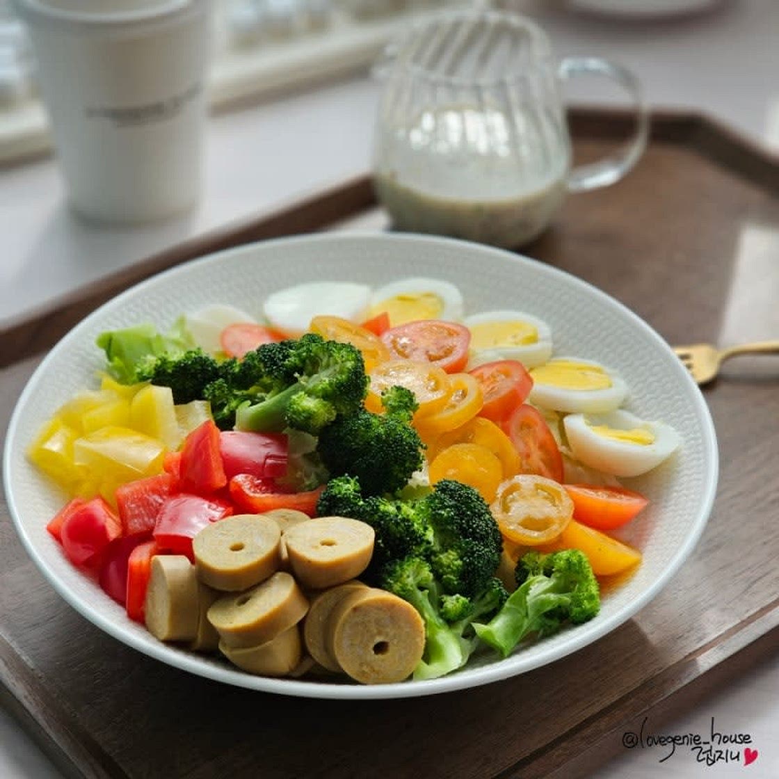 랜치소스 콥샐러드