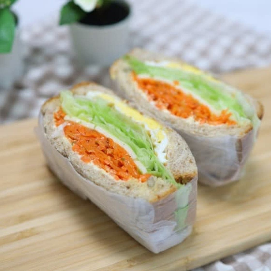 당근라페 샌드위치