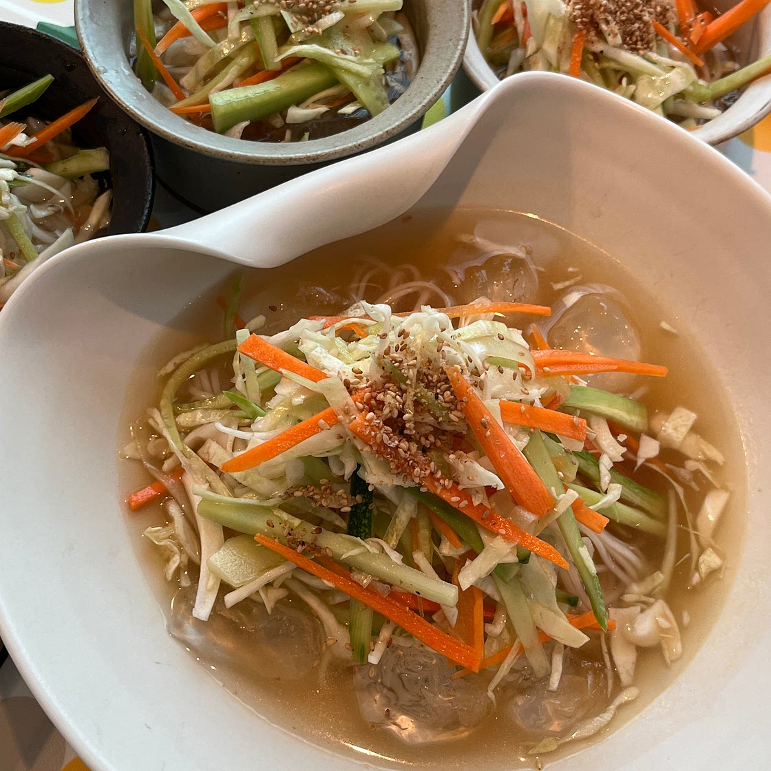 야채 냉국수와 육전