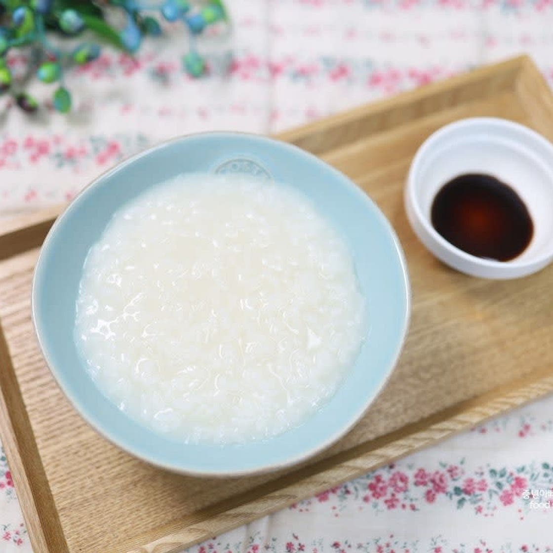 흰 쌀죽