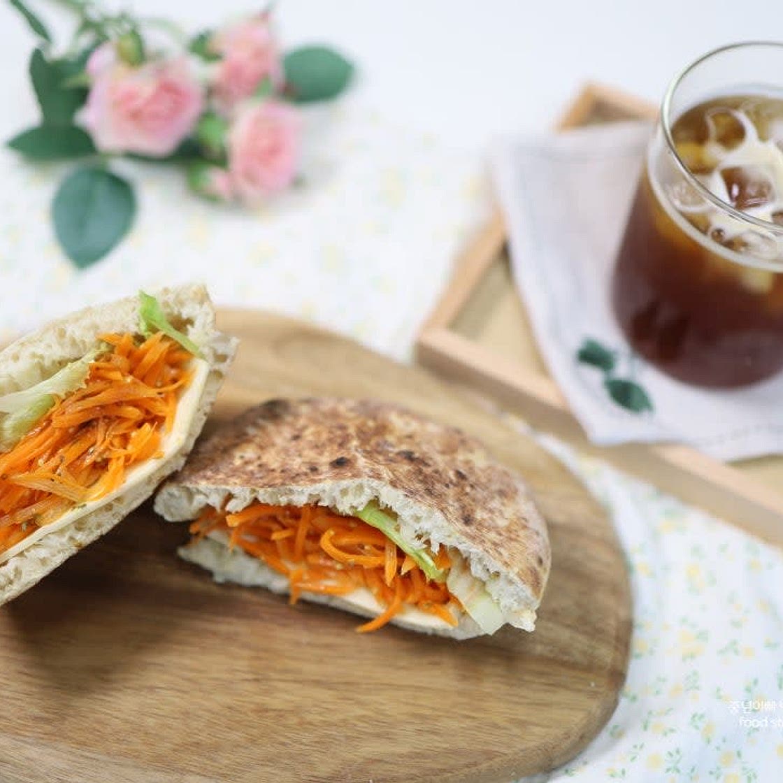 당근라페 피타브레드 샌드위치