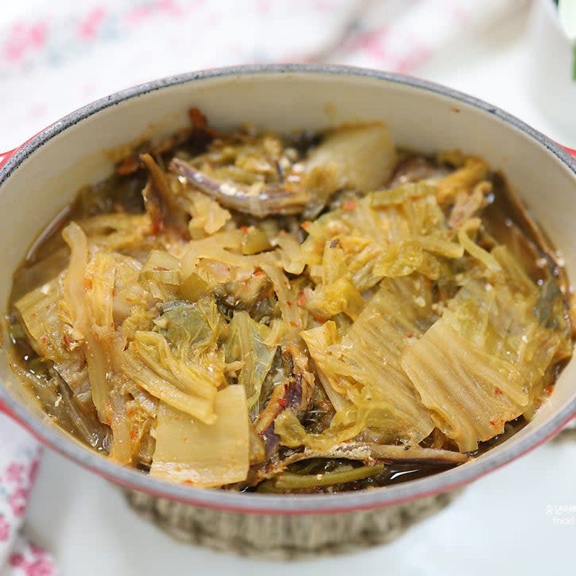 묵은지 된장지짐