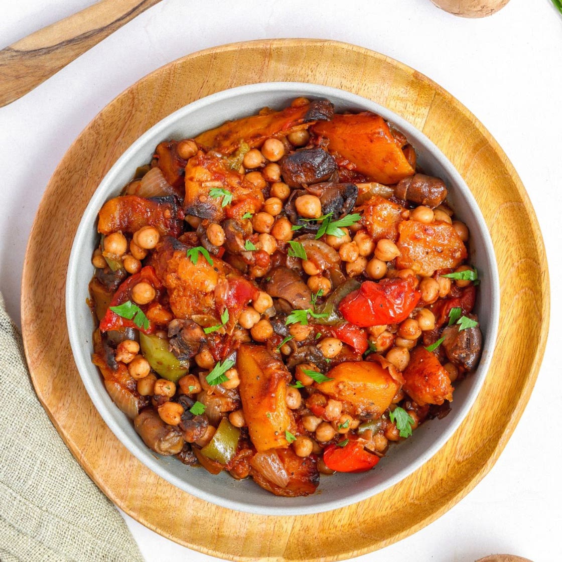 Chickpea and Squash Stew Casserole