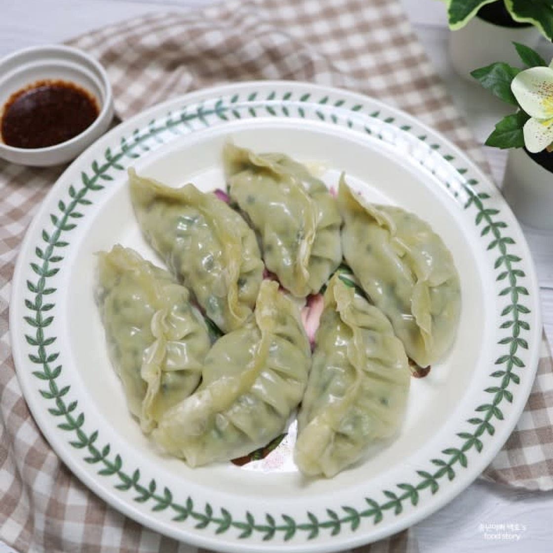 전자레인지 만두 찌기