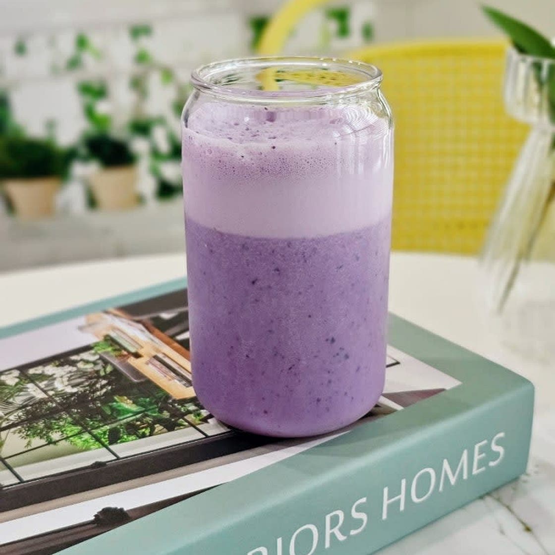 블루베리 요거트 스무디