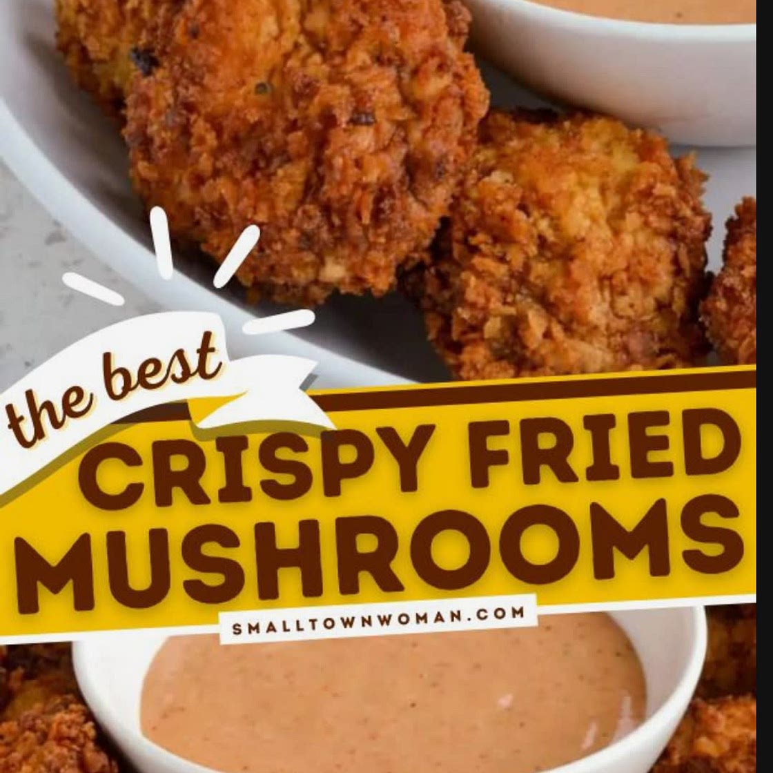 Crumbed mushrooms