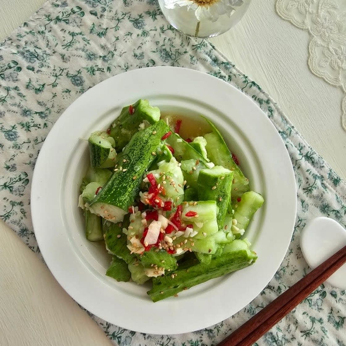 파이황과 중국식 오이무침