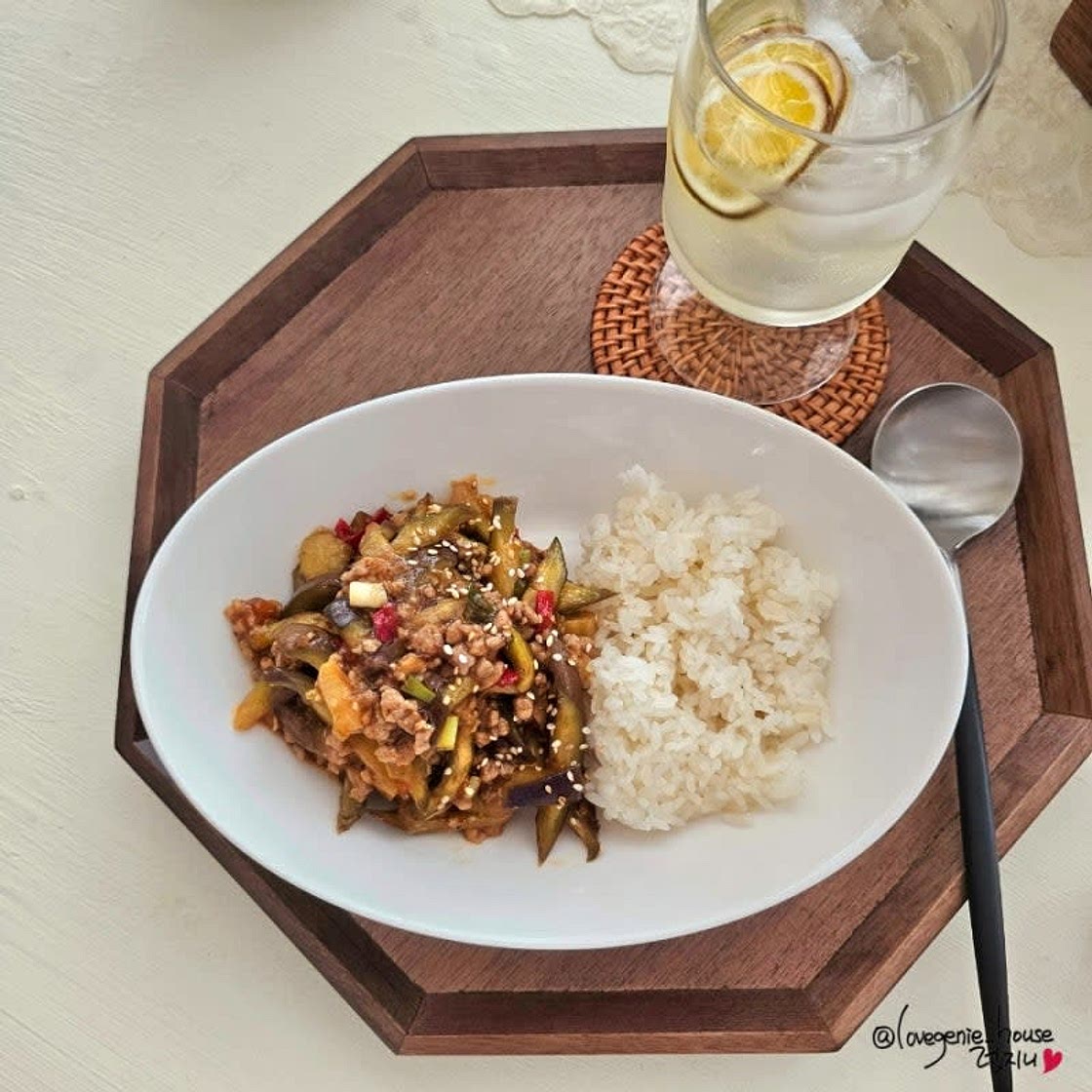 두반장소스활용 어향가지덮밥