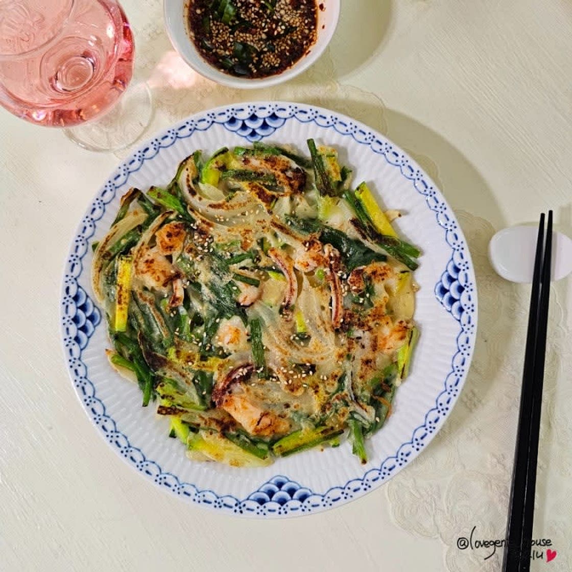 바삭한 해물 부추전