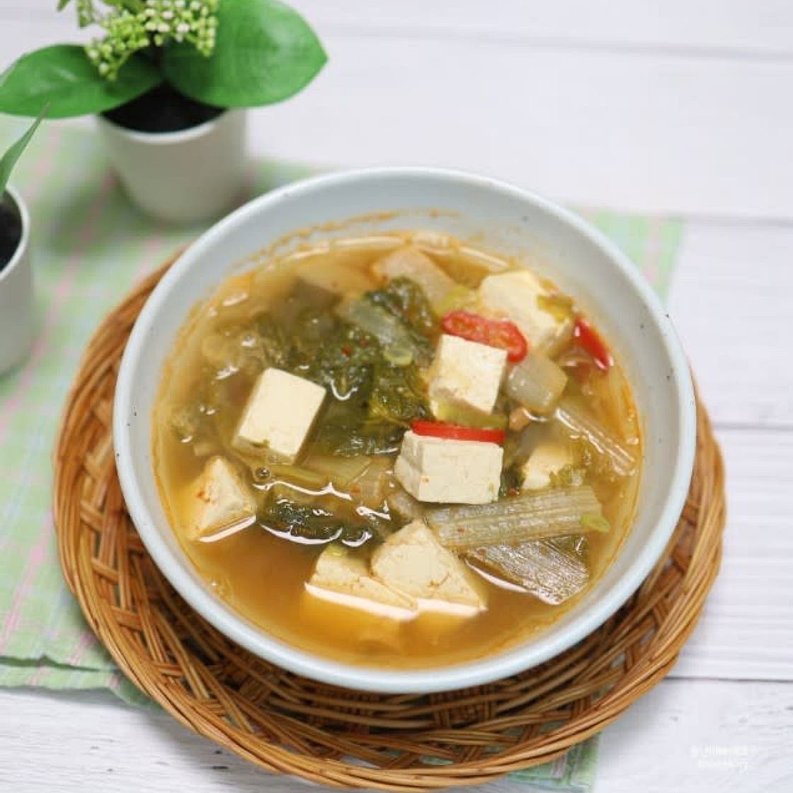 얼갈이 배추된장국