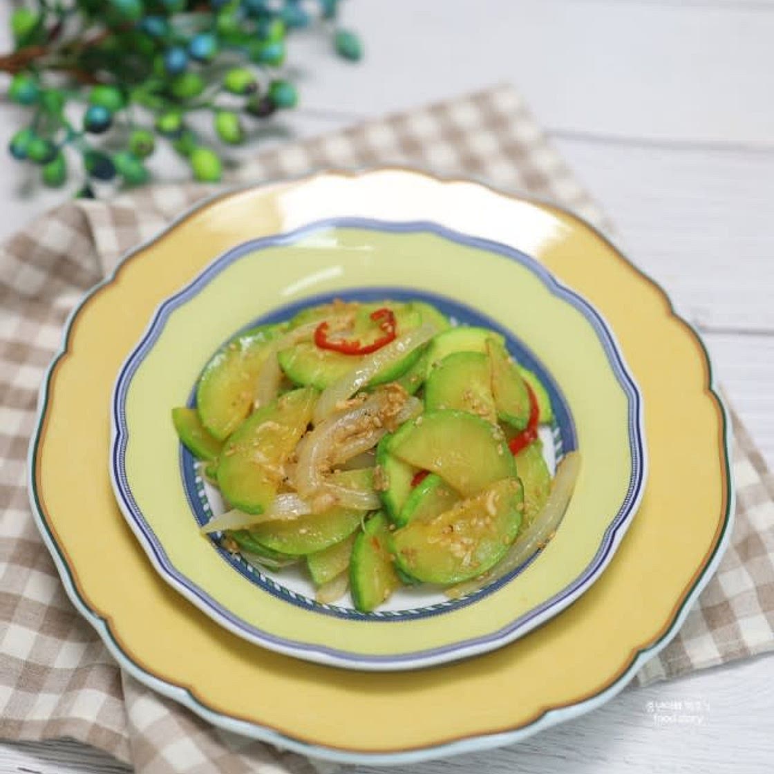 애호박새우젓볶음