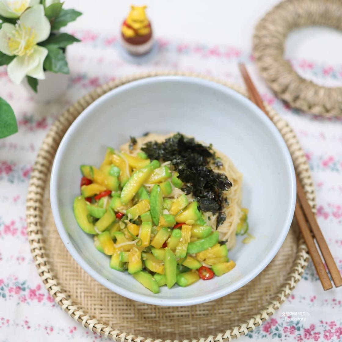 염정아 애호박 간장국수 레시피 간장비빔국수 양념장 만드는법