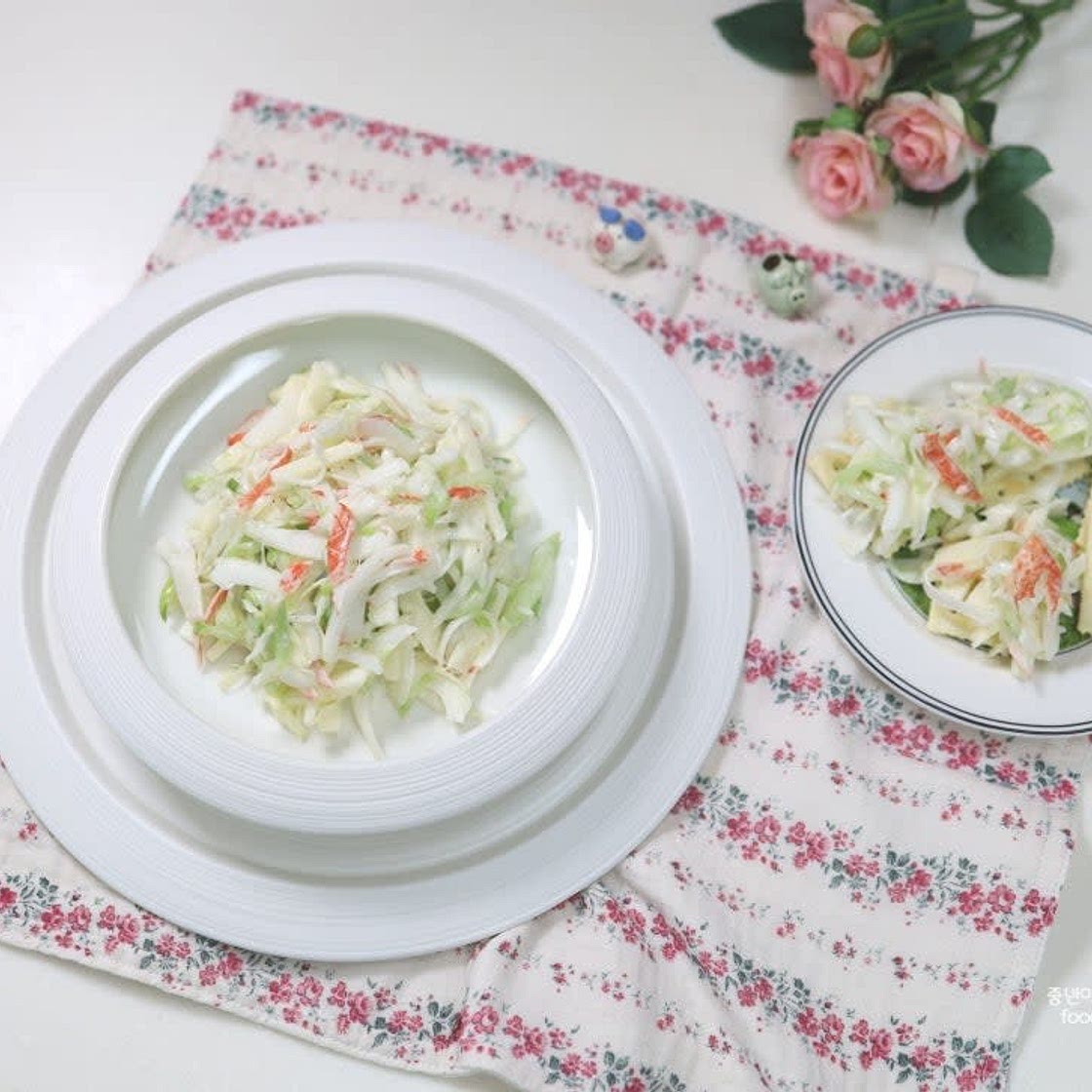 크래미 샐러드 만들기