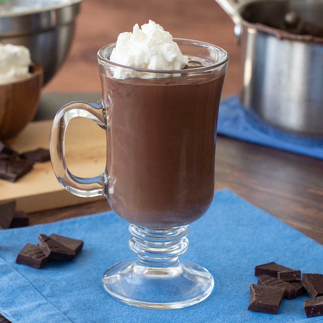 French Hot Chocolate With Homemade Custard