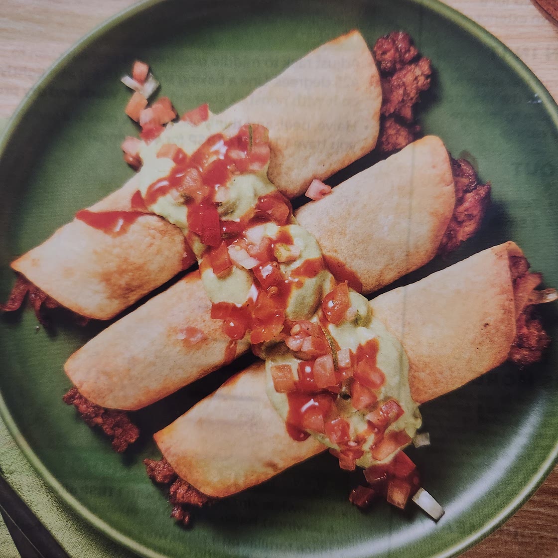 Fully loaded Pork Taquitos