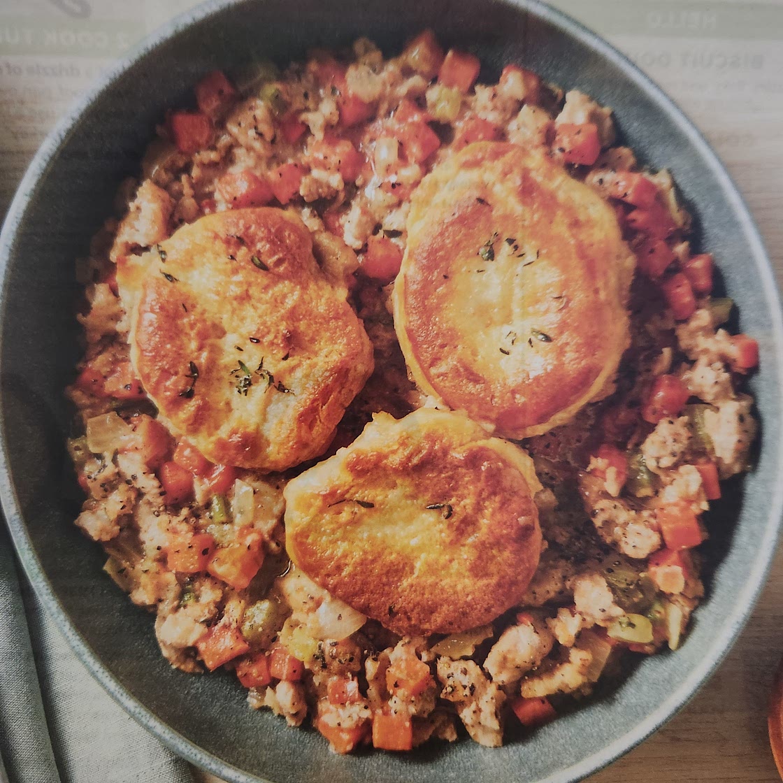 Homestyle Turkey and Bisquit Pot Pie