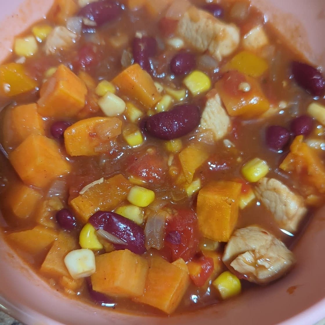 Spicy Chicken and Sweet Potato Stew