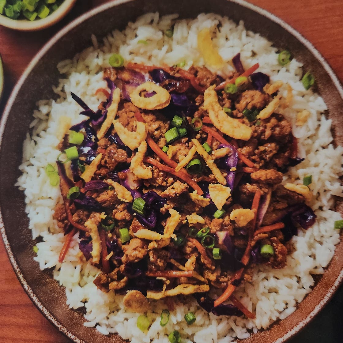 Sweet chili pork & cabbage stir fry