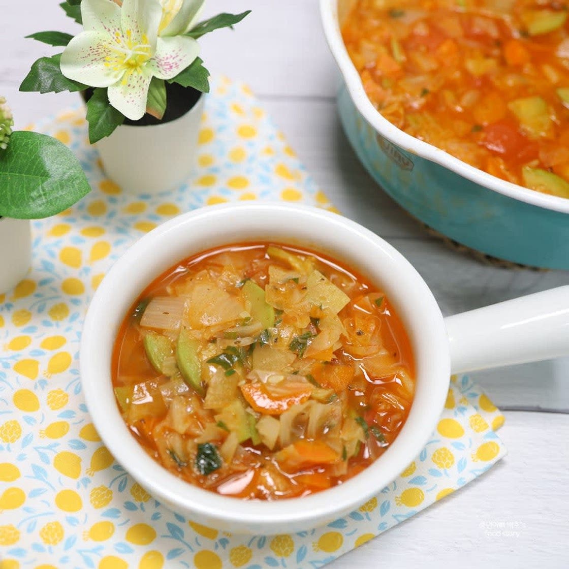마녀스프 레시피 다이어트 토마토스프 만들기 건강식단 토마토 야채스프