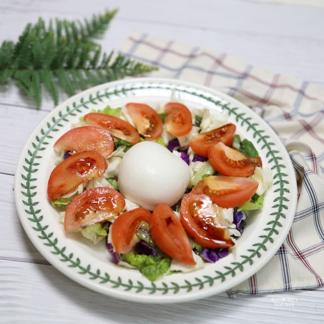 부라타치즈 샐러드 발사믹식초 야채샐러드소스만들기 브라타치즈 먹는법