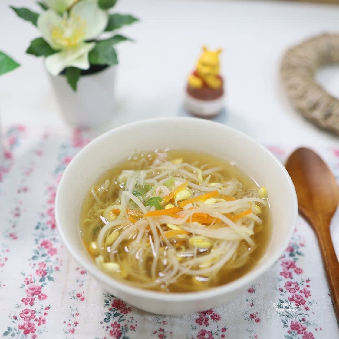 백종원 맑은 콩나물국 끓이는법 레시피 간단 콩나물국 끓이기