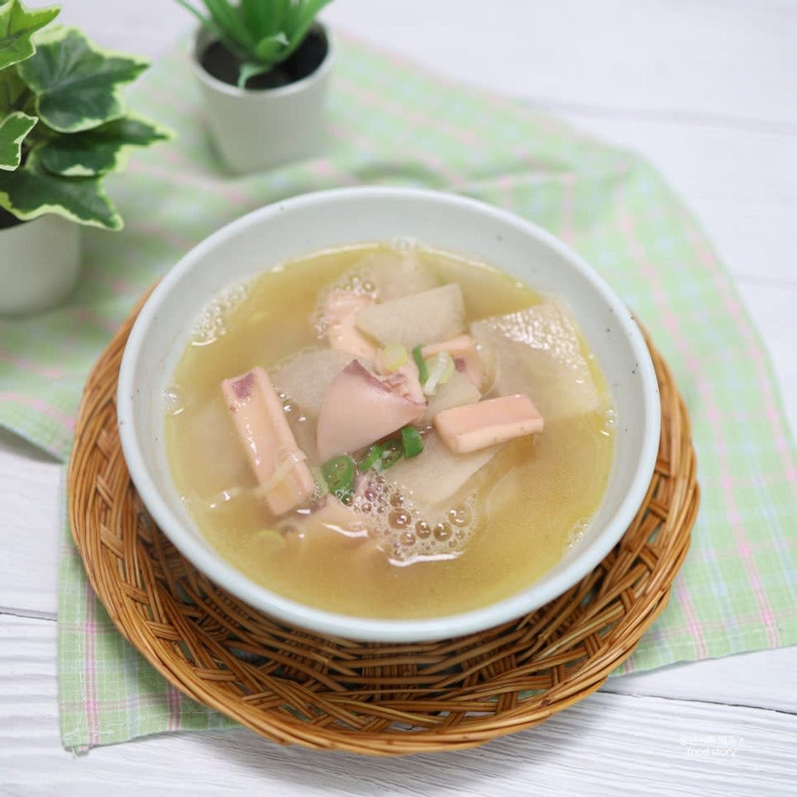 맑은 오징어무국 레시피 백종원 오징어국 만드는법 냉동오징어 요리