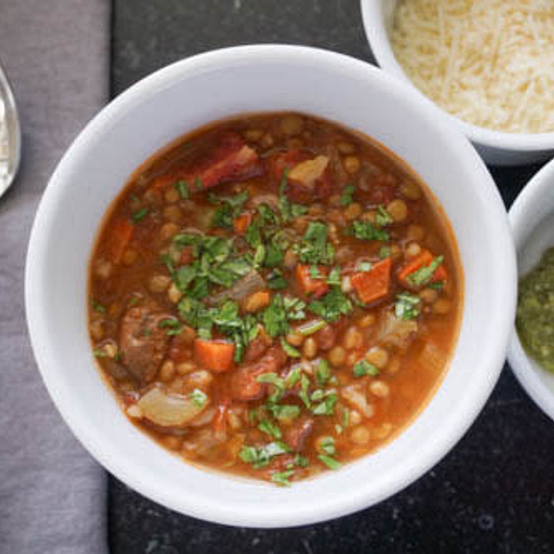 Andouille Sausage and Lentil Soup