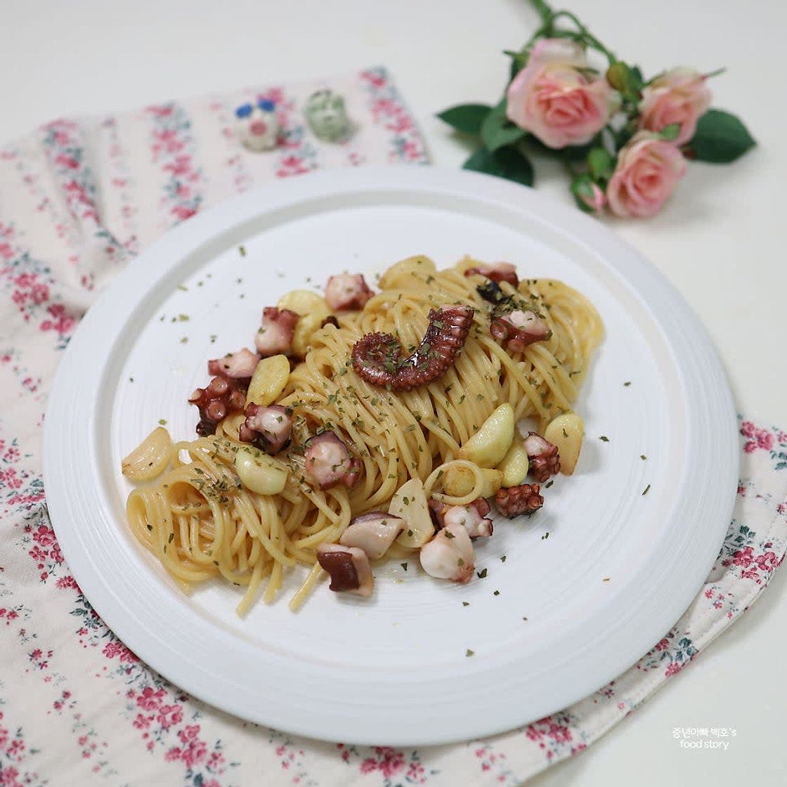 알리오 올리오 파스타 (문어 오일 파스타)