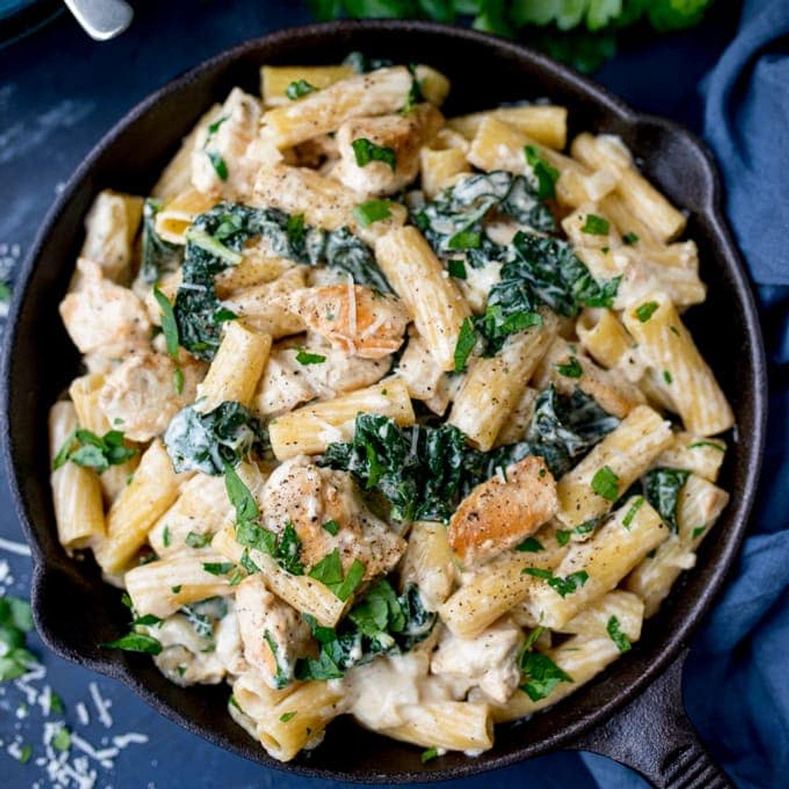 Rigatoni Alfredo Bake