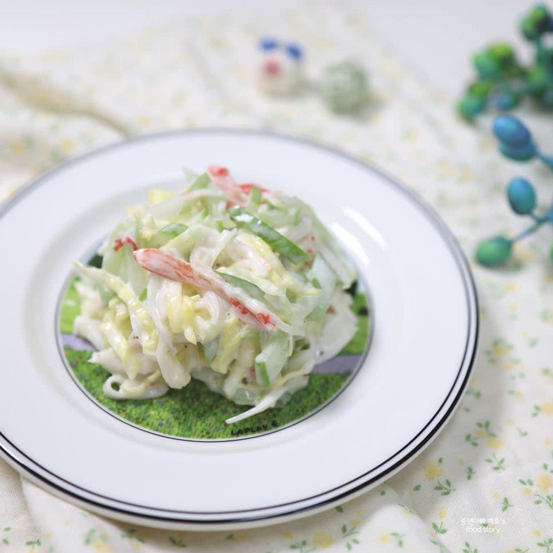 오이 크래미 샐러드