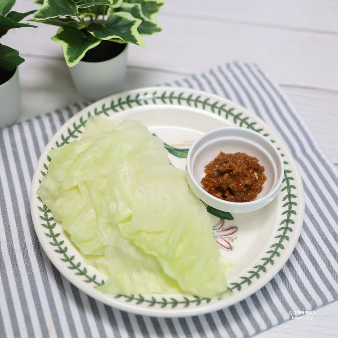 양배추 쌈 양배추 전자레인지 양배추찌기 양배추 씻는법 찜 찌는법 찌는시간