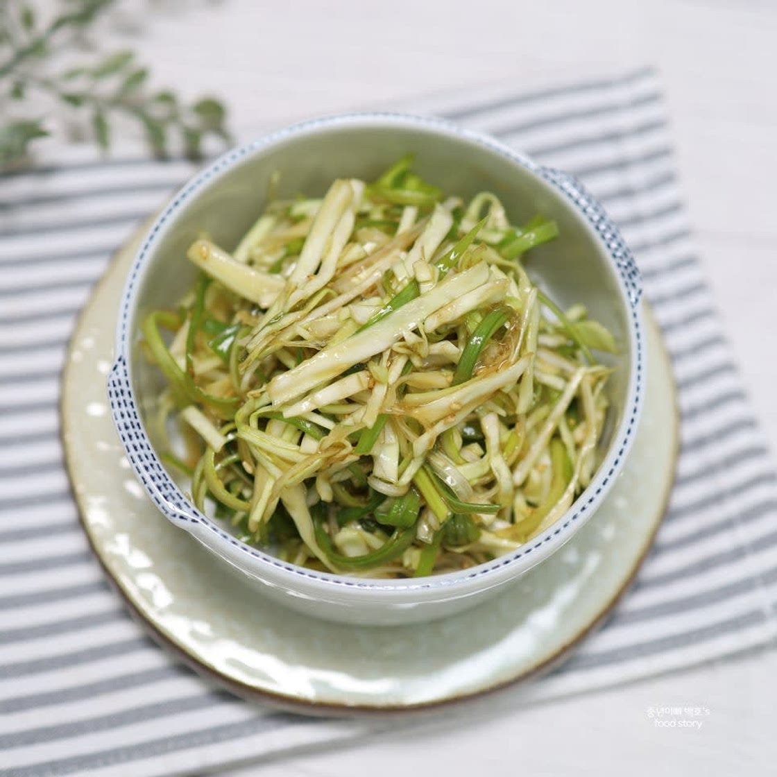 백종원 파절이 레시피 파채무침 양념 파채칼 파채 써는법 대파무침 소스 만들기