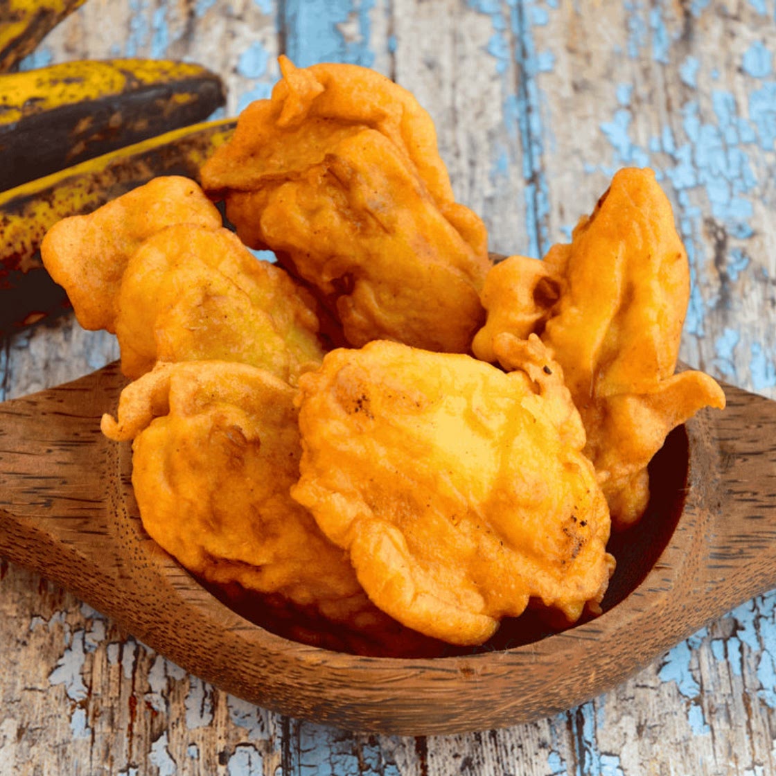 Colombian Fried Plantains with Cheese