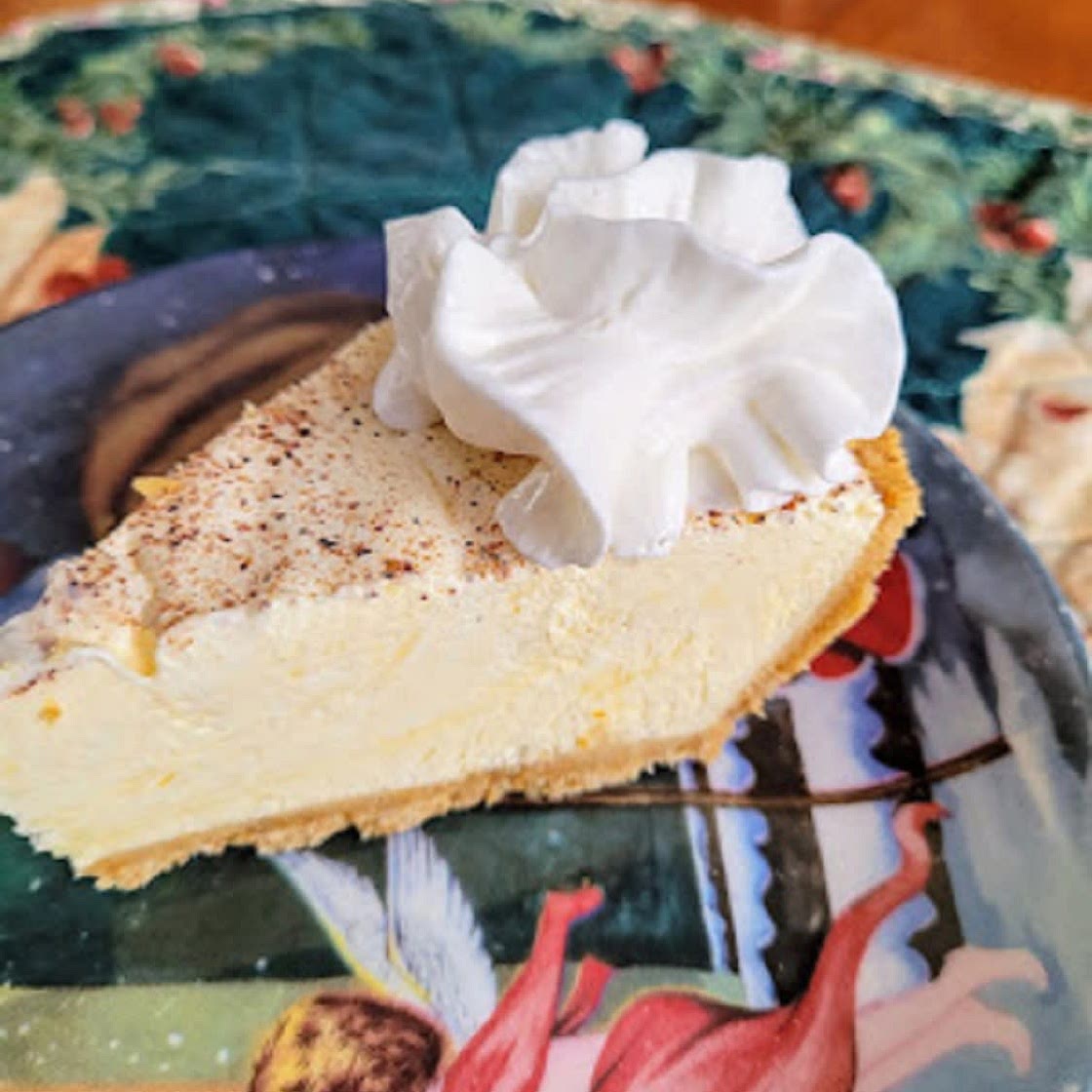 Frozen Eggnog Pie