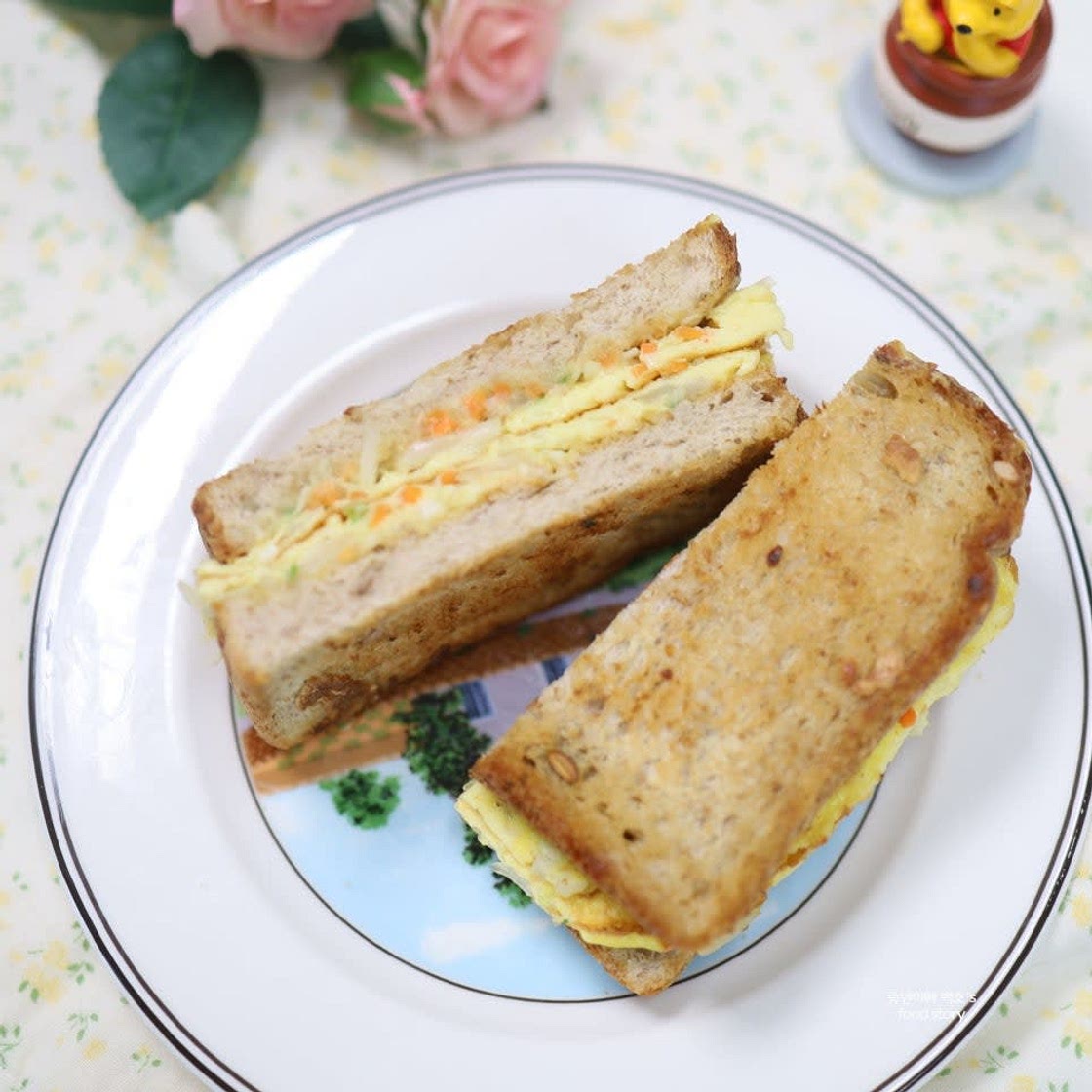 백종원 길거리토스트 만들기 양배추계란 간단한 아침 원팬 옛날토스트