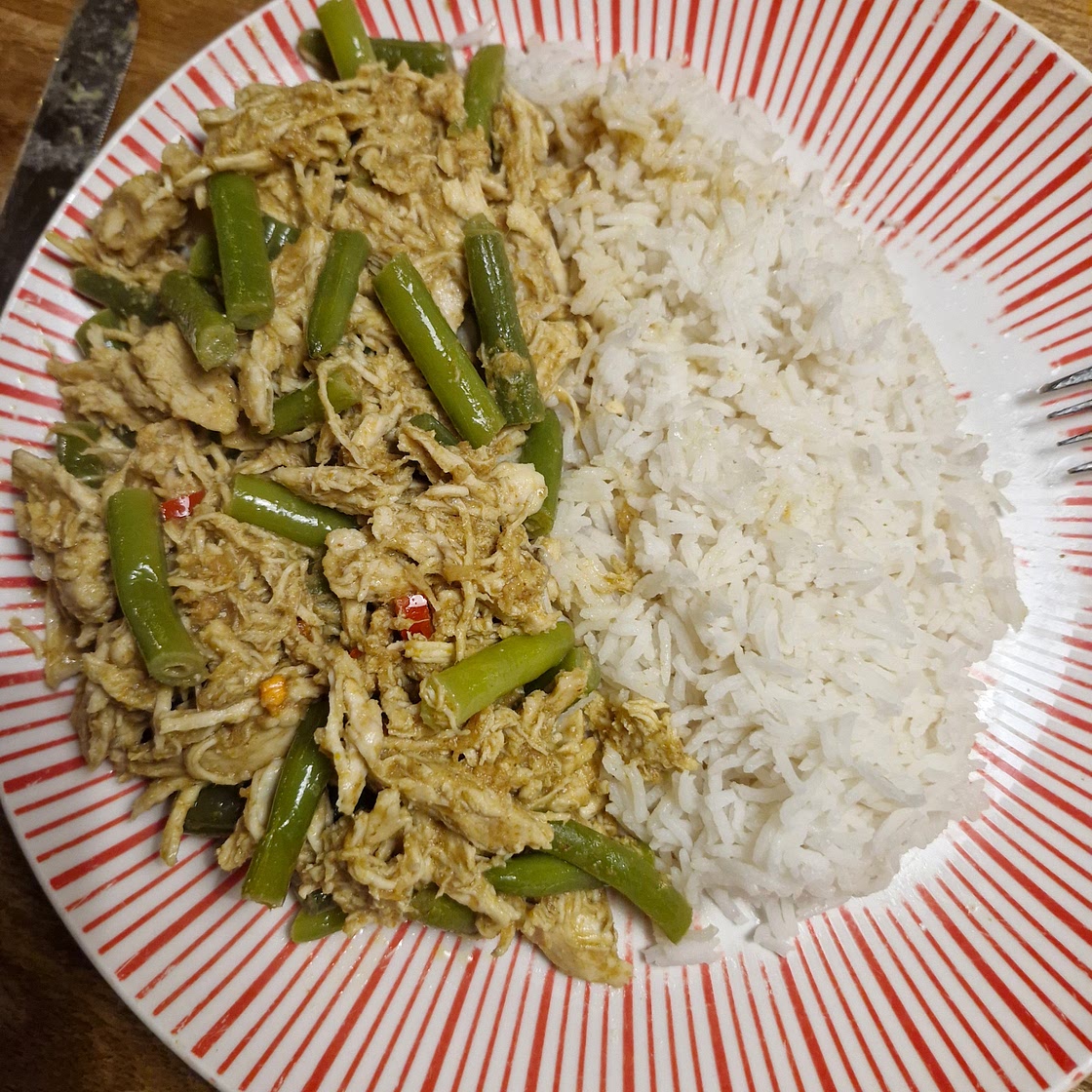 Groene Pulled Chicken Curry