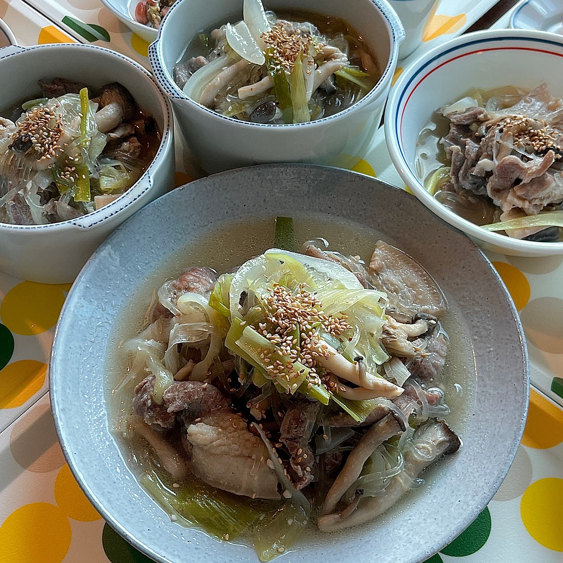 느타리 제육 전골