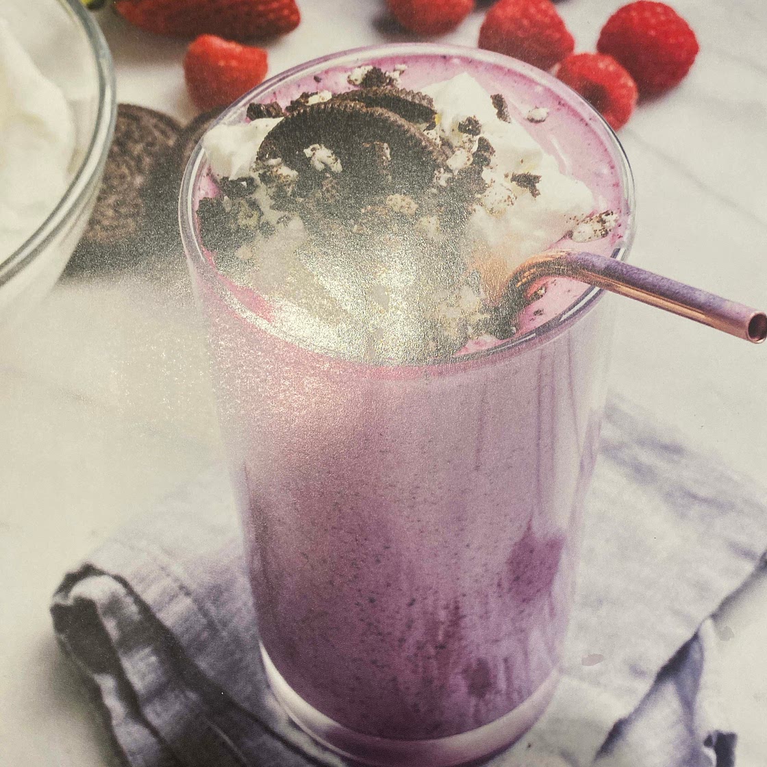 Fruits of the forest milkshake 