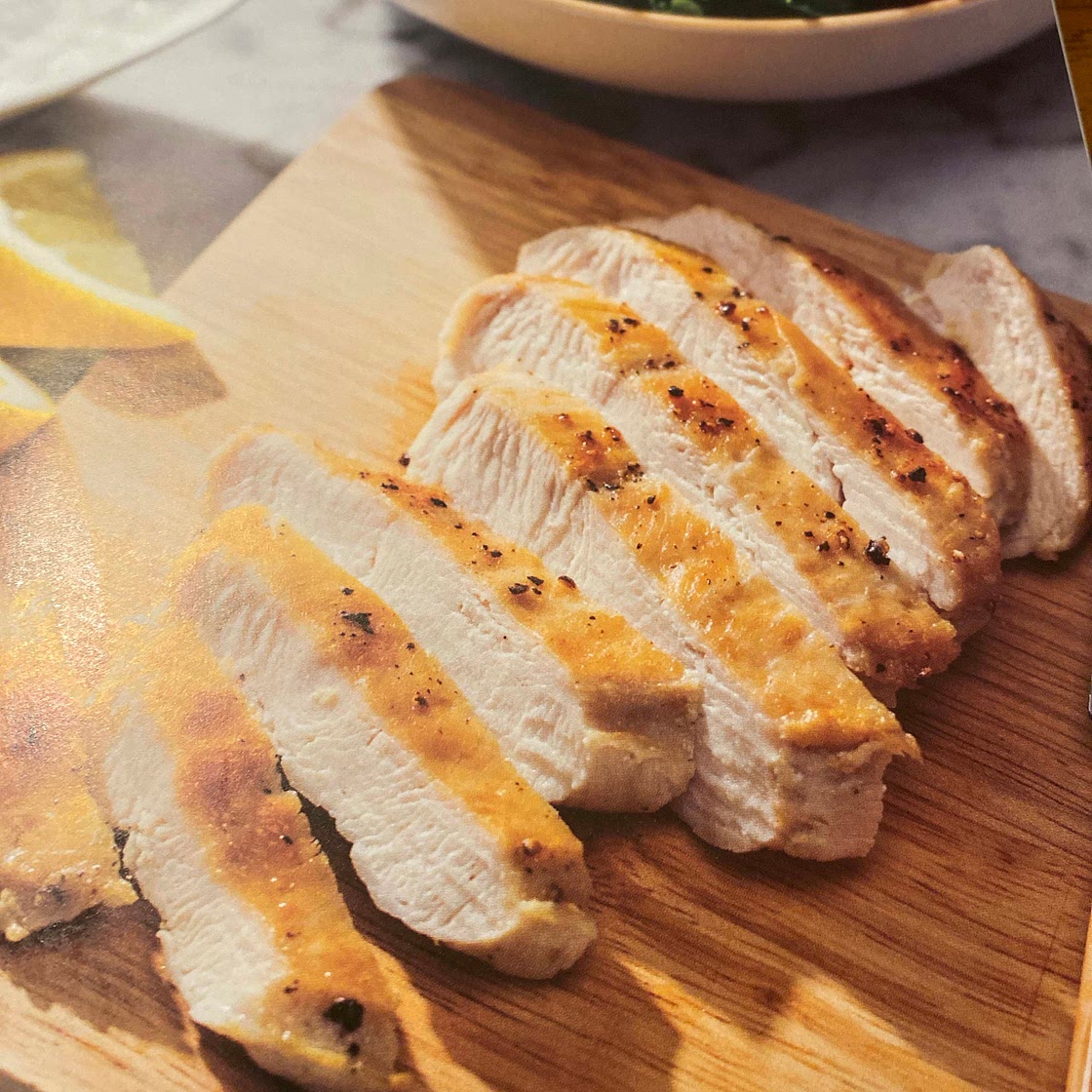 Pan-seared boneless chicken breast 