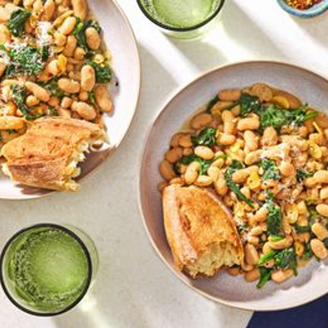 Broccoli Cheddar Creamy Beans