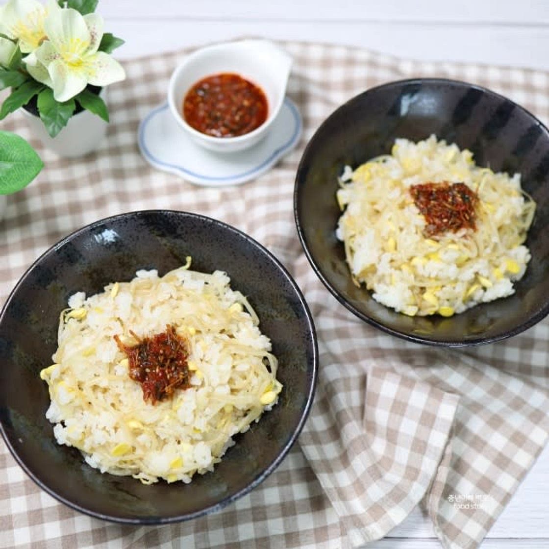 전기밥솥 콩나물밥