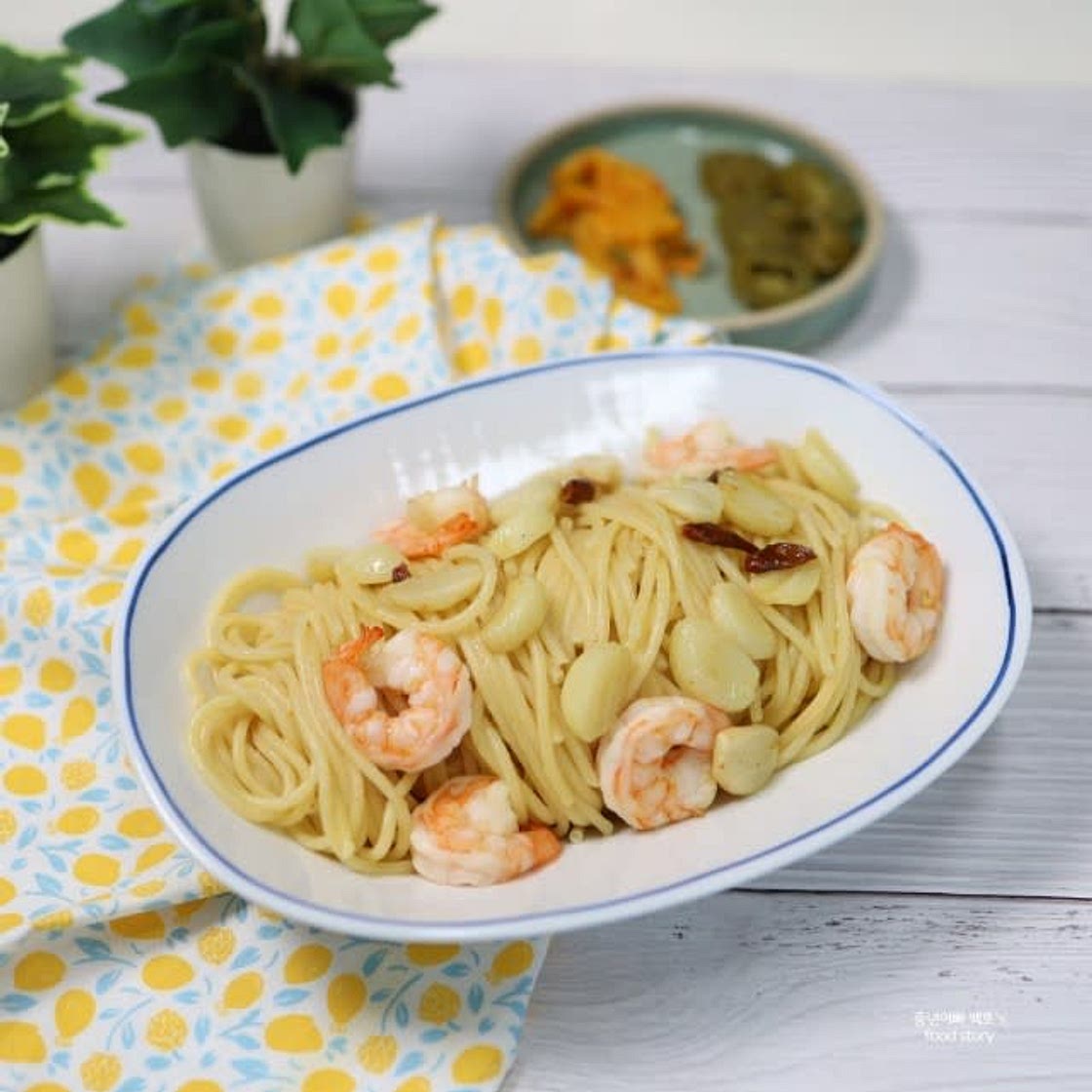 알리오올리오 파스타 - 트러플 오일 버전