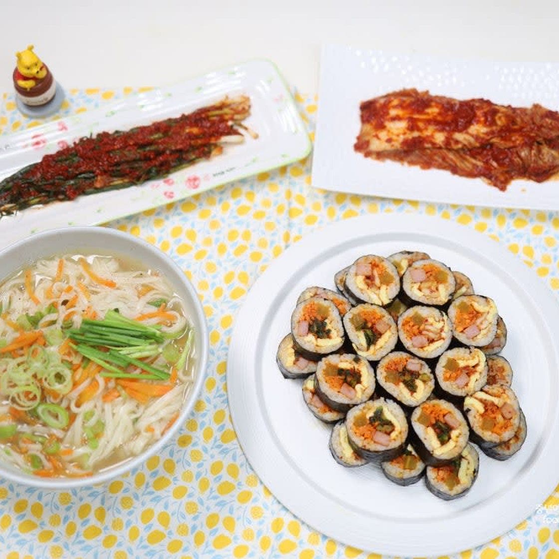 대전 선화동 매운 실비김치 쪽파김치로 매운음식 해결 김밥 만드는법