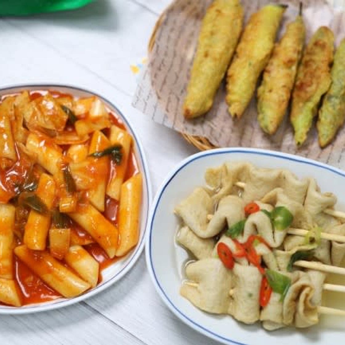 쌀떡볶이 만들기 with 어묵탕 & 고추튀김