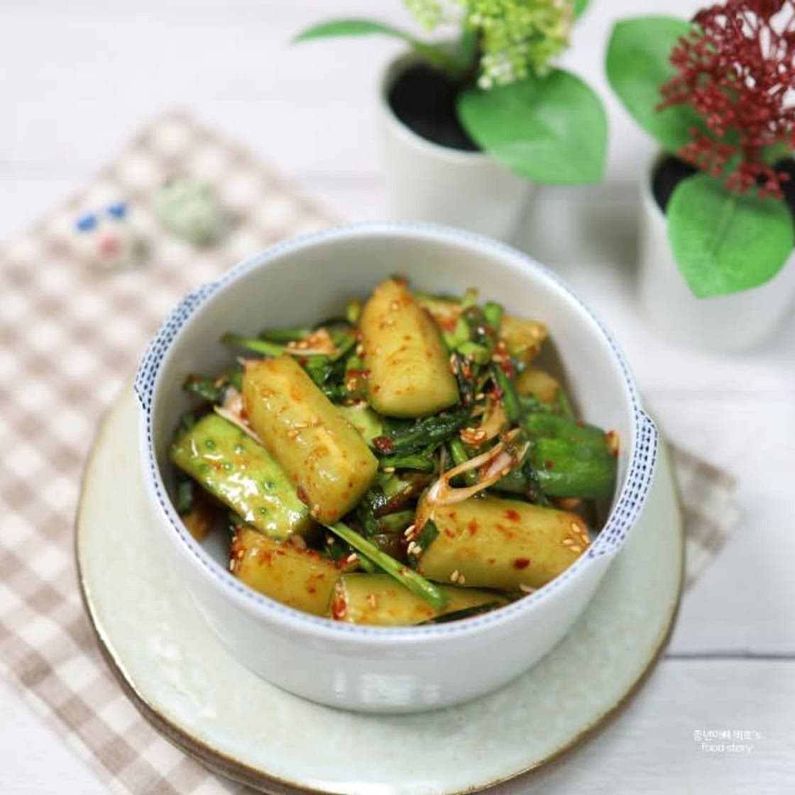 백종원 오이무침 - 오이부추무침