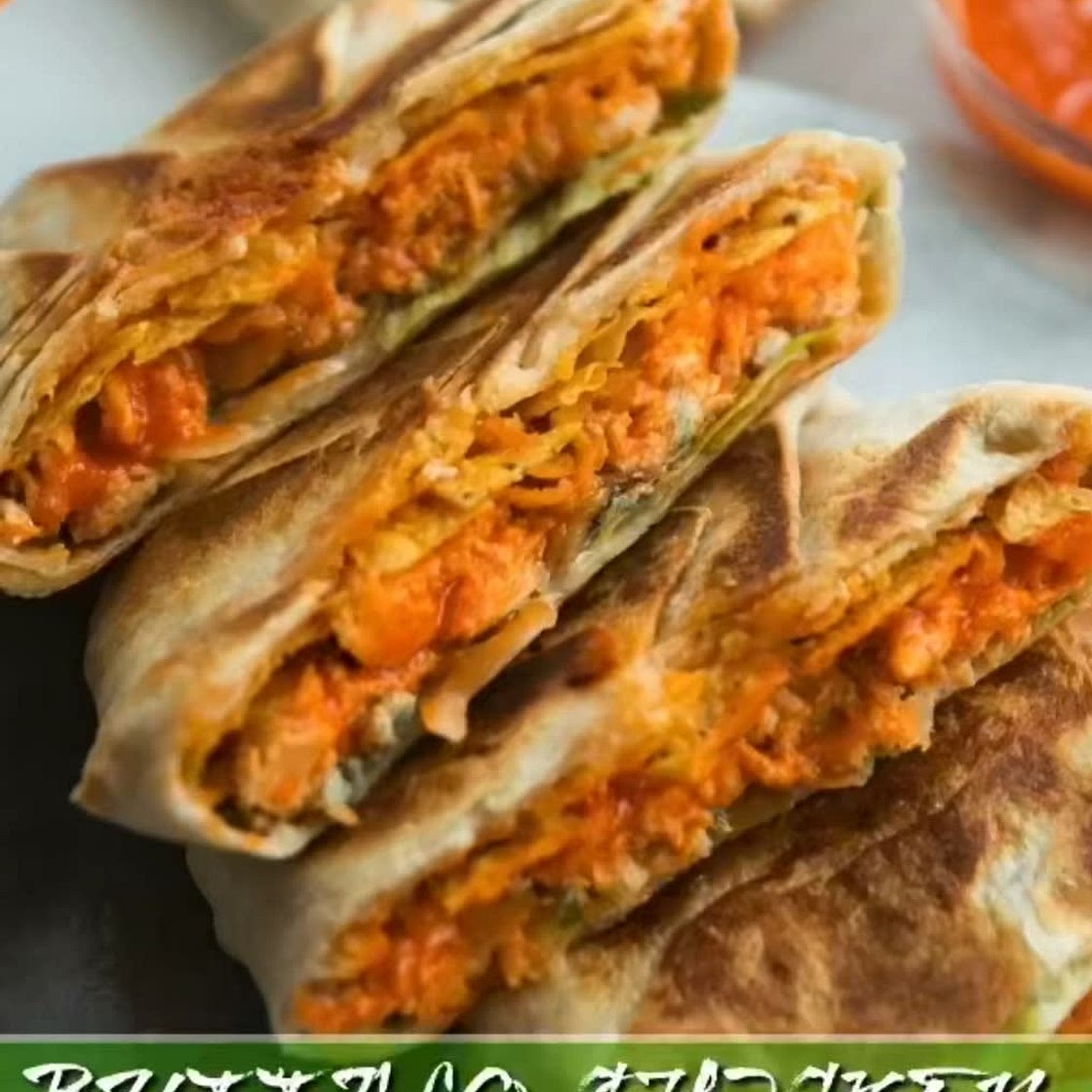 Chicken salad buffalo chicken wrap